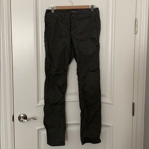 Gray/green lightweight straight leg pant